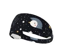 Elastic Sports Headband Hairband YYHWHJDE Birds in The Woods Pattern Spandex, Soft, Breathable, Quick-Dry