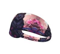 Elastic Sports Headband Hairband YYHWHJDE Black Panther Picture Quick Drying, Moisture Wicking