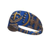 Elastic Sports Headband Hairband YYHWHJDE Blue Honduras Flag Pattern Soft, Breathable, Quick-Dry