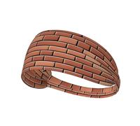 Elastic Sports Headband Hairband YYHWHJDE Brick wall pattern Pattern Soft, Breathable, Quick-Dry