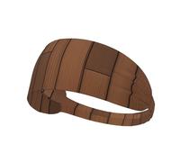 Elastic Sports Headband Hairband YYHWHJDE Brown Wooden Pattern Soft, Breathable, Quick-Dry