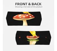 Elastic Sports Headband Hairband YYHWHJDE Canary On A Mushroom Pattern Soft, Breathable, Quick-Dry