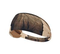Elastic Sports Headband Hairband YYHWHJDE Cartoon Black Bear Pattern Soft, Breathable, Quick-Dry