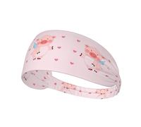 Elastic Sports Headband Hairband YYHWHJDE cartoon flying pig Pattern Soft, Breathable, Quick-Dry