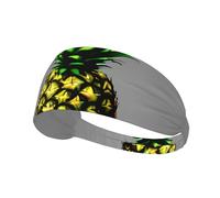 Elastic Sports Headband Hairband YYHWHJDE Cartoon Pineapple Pattern Soft, Breathable, Quick-Dry