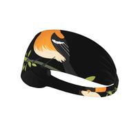 Elastic Sports Headband Hairband YYHWHJDE Chirping Little Oriole Prints Athletic Band for Women, Men
