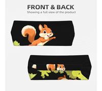 Elastic Sports Headband Hairband YYHWHJDE Clever Little Squirrel Pattern Soft, Breathable, Quick-Dry