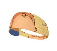 Elastic Sports Headband Hairband YYHWHJDE Crooked Owl Picture Soft, Breathable, Quick-Dry