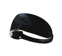 Elastic Sports Headband Hairband YYHWHJDE Crow on the pebble Picture Soft, Breathable, Quick-Dry