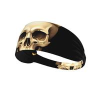Elastic Sports Headband Hairband YYHWHJDE Crown Skeleton Picture Soft, Breathable, Quick-Dry