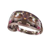 Elastic Sports Headband Hairband YYHWHJDE Cute guinea pigs Pattern Soft, Breathable, Quick-Dry