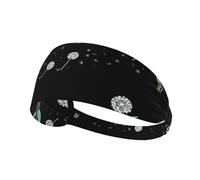 Elastic Sports Headband Hairband YYHWHJDE Dandelions Blow in The Wind Prints Athletic Band for Women, Men