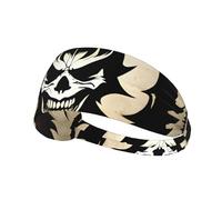 Elastic Sports Headband Hairband YYHWHJDE Devil Satan Pattern Soft, Breathable, Quick-Dry