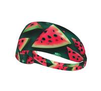 Elastic Sports Headband Hairband YYHWHJDE Dream Watermelon Pattern Soft, Breathable, Quick-Dry