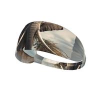 Elastic Sports Headband Hairband YYHWHJDE Elephant Pulling A Small Tree Picture Quick Drying, Moisture Wicking