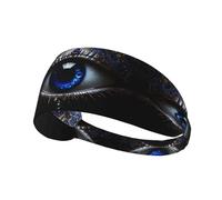 Elastic Sports Headband Hairband YYHWHJDE Evil eye Picture Soft, Breathable, Quick-Dry