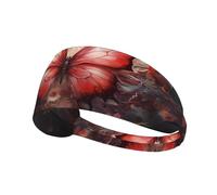 Elastic Sports Headband Hairband YYHWHJDE Fantasy Flower Butterfly Pattern Soft, Breathable, Quick-Dry