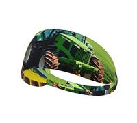 Elastic Sports Headband Hairband YYHWHJDE Farm Tractor Harvest Pattern Soft, Breathable, Quick-Dry