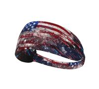 Elastic Sports Headband Hairband YYHWHJDE Firework American Flag 4Th of July Picture Soft, Breathable, Quick-Dry