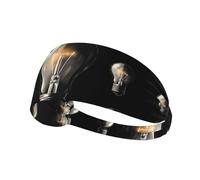 Elastic Sports Headband Hairband YYHWHJDE Flash of light Pattern Quick Drying, Moisture Wicking