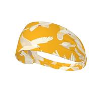 Elastic Sports Headband Hairband YYHWHJDE flying dove Pattern Soft, Breathable, Quick-Dry