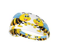 Elastic Sports Headband Hairband YYHWHJDE Flying Wasp Prints Athletic Band for Women, Men