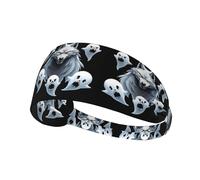Elastic Sports Headband Hairband YYHWHJDE Ghost Leader Prints Spandex, Soft, Breathable, Quick-Dry