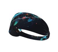 Elastic Sports Headband Hairband YYHWHJDE Glowing lantern fish Picture Soft, Breathable, Quick-Dry