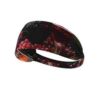 Elastic Sports Headband Hairband YYHWHJDE Grapes and Wine Pattern Soft, Breathable, Quick-Dry