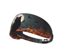 Elastic Sports Headband Hairband YYHWHJDE Halloween pumpkin lights Picture Quick Drying, Moisture Wicking