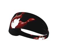 Elastic Sports Headband Hairband YYHWHJDE Handprint Without Palm Prints Athletic Band for Women, Men