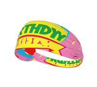 Elastic Sports Headband Hairband YYHWHJDE Happy Birthday Balloon Pattern Soft, Breathable, Quick-Dry