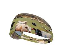 Elastic Sports Headband Hairband YYHWHJDE huge farm Pattern Soft, Breathable, Quick-Dry