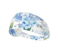 Elastic Sports Headband Hairband YYHWHJDE hydrangea watercolor Picture Soft, Breathable, Quick-Dry