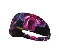 Elastic Sports Headband Hairband YYHWHJDE Insect Eating Flower Pattern Quick Drying, Moisture Wicking