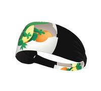 Elastic Sports Headband Hairband YYHWHJDE Little Crocodile in The Eggshell Prints Athletic Band for Women, Men
