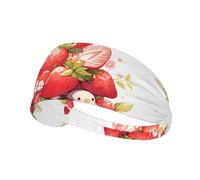Elastic Sports Headband Hairband YYHWHJDE Little Swallow in The Strawberry Prints Athletic Band for Women, Men
