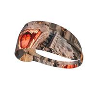 Elastic Sports Headband Hairband YYHWHJDE Lizard Monster Prints Spandex, Soft, Breathable, Quick-Dry