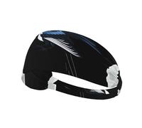 Elastic Sports Headband Hairband YYHWHJDE Magpie on The Moon Prints Spandex, Soft, Breathable, Quick-Dry