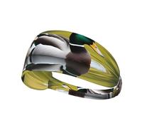 Elastic Sports Headband Hairband YYHWHJDE Mallard Ducks Pattern Quick Drying, Moisture Wicking