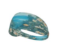 Elastic Sports Headband Hairband YYHWHJDE Many Beautiful Sunflower Pattern Spandex, Soft, Breathable, Quick-Dry