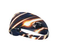 Elastic Sports Headband Hairband YYHWHJDE Meteorite Impact Pattern Quick Drying, Moisture Wicking