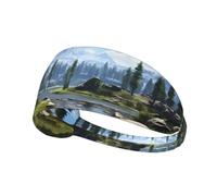Elastic Sports Headband Hairband YYHWHJDE National Park Pattern Soft, Breathable, Quick-Dry