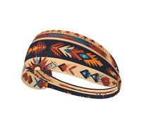 Elastic Sports Headband Hairband YYHWHJDE native american patterns Pattern Quick Drying, Moisture Wicking