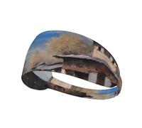 Elastic Sports Headband Hairband YYHWHJDE Nice Mount Fuji Print Pattern Spandex, Soft, Breathable, Quick-Dry