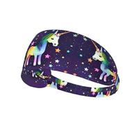 Elastic Sports Headband Hairband YYHWHJDE One-horse star Pattern Quick Drying, Moisture Wicking