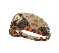 Elastic Sports Headband Hairband YYHWHJDE Opossum pattern Pattern Soft, Breathable, Quick-Dry