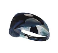 Elastic Sports Headband Hairband YYHWHJDE Orca Killer Whale Picture Quick Drying, Moisture Wicking