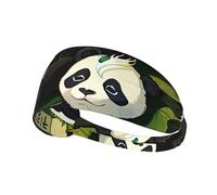 Elastic Sports Headband Hairband YYHWHJDE pandas of Father and son Picture Soft, Breathable, Quick-Dry