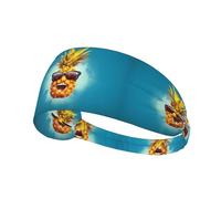 Elastic Sports Headband Hairband YYHWHJDE psych pineapple quote Pattern Soft, Breathable, Quick-Dry